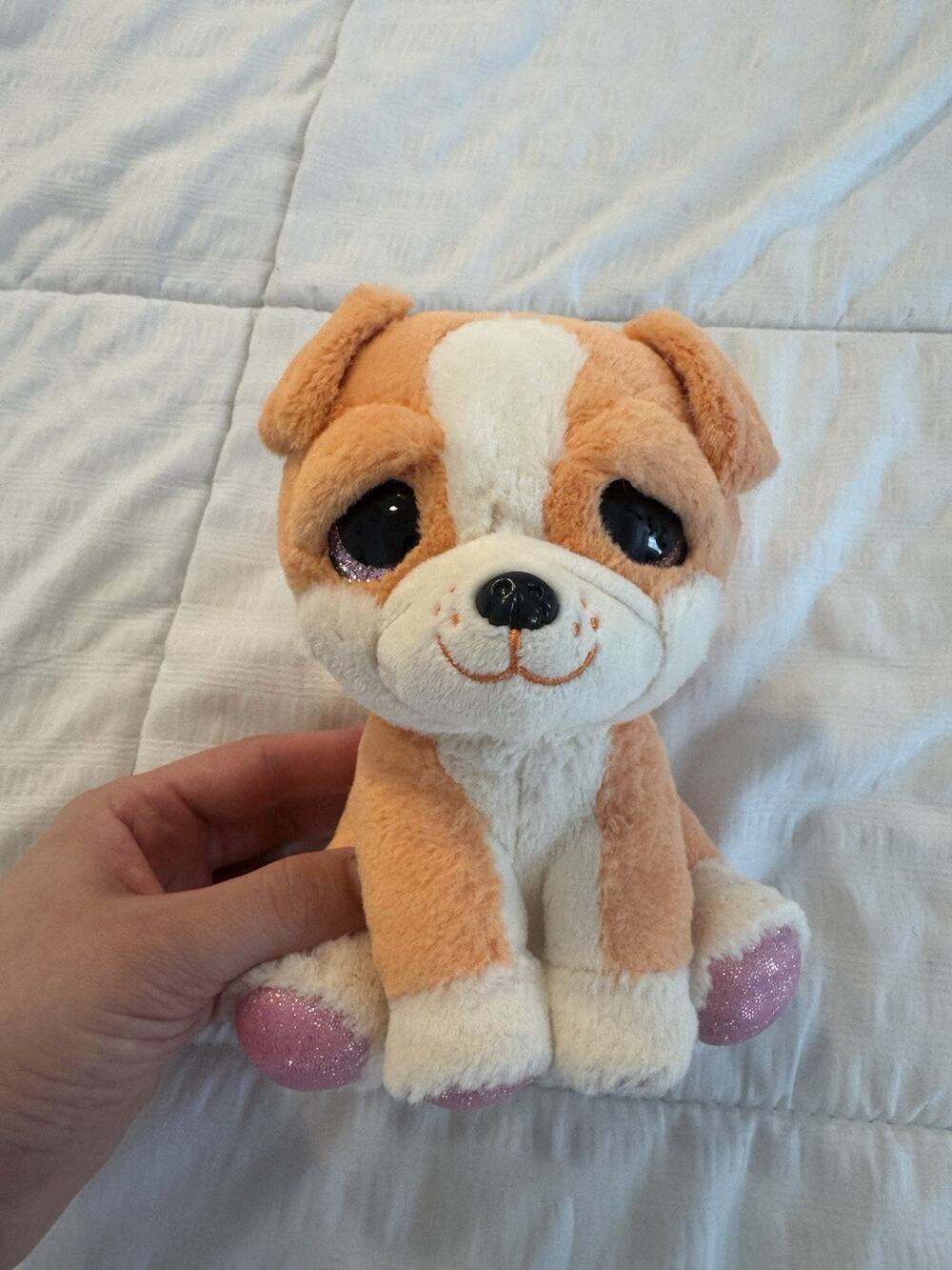 Pets Alive Puppy Rescue Surprise Bulldog Plush Toy Zuru Stuffy Speak Repeat